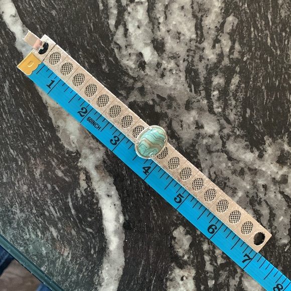 Silver bracelet with turquoise stone from Egypt - Picture 14 of 15